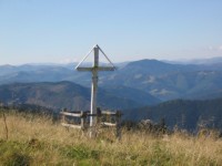 plechový Kristus nad Horami